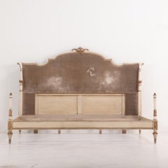 Italian Louis XV style bed C 1920. Queen width.