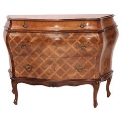 Italian Louis XV Style Bombe Chest of Drawers