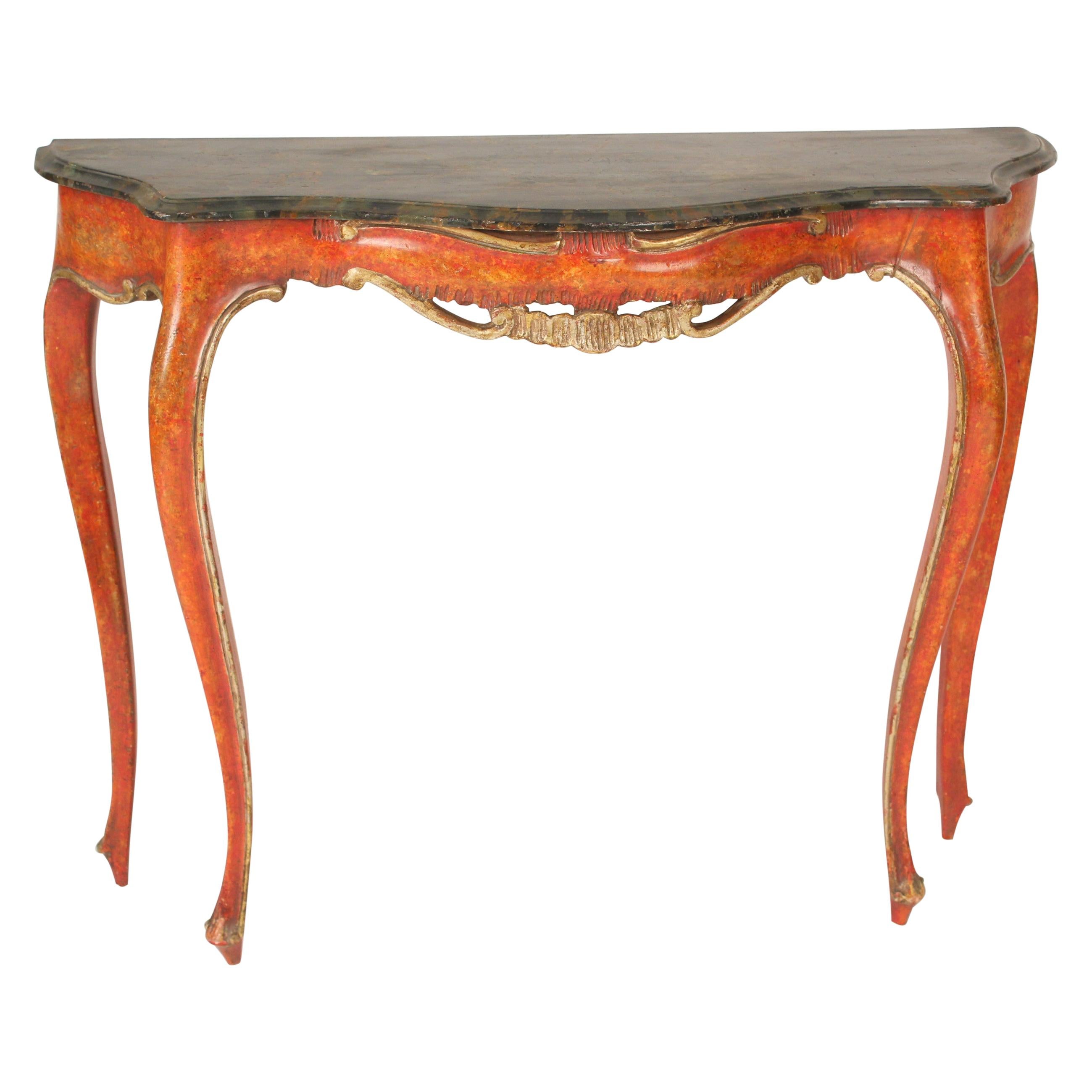 Italian Louis XV Style Console Table