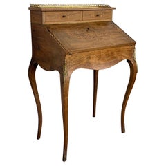 Italian Louis XV Style Folding Secretaire Desk with One Drawer, 1950