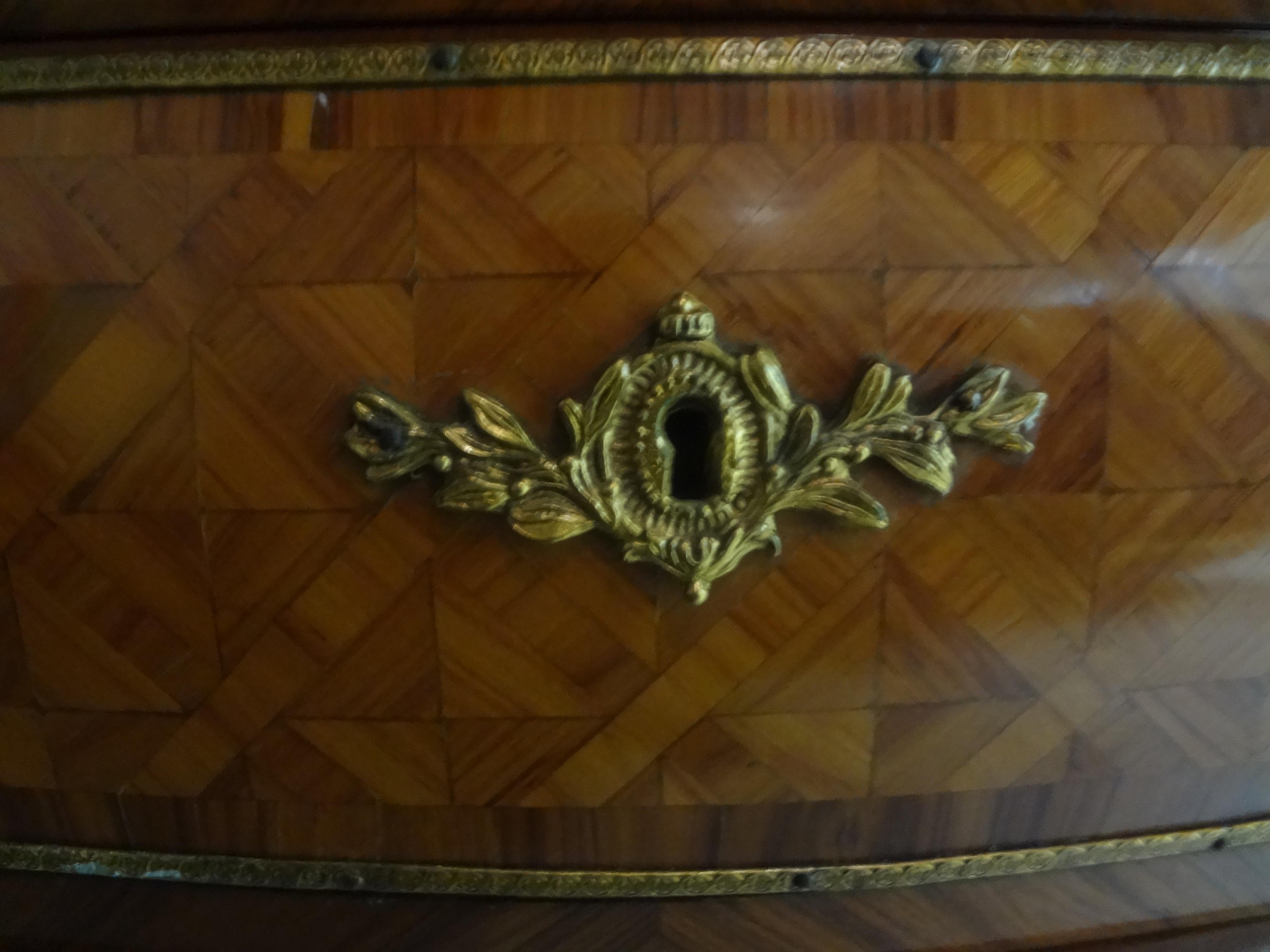 Italian Louis XV Style Marquetry Commode or Chest 6