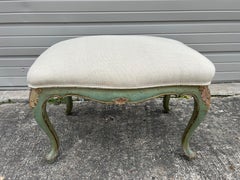 Italian Louis XV Style Painted And Gilt Bench