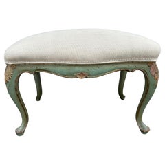 Italian Louis XV Style Painted And Gilt Bench