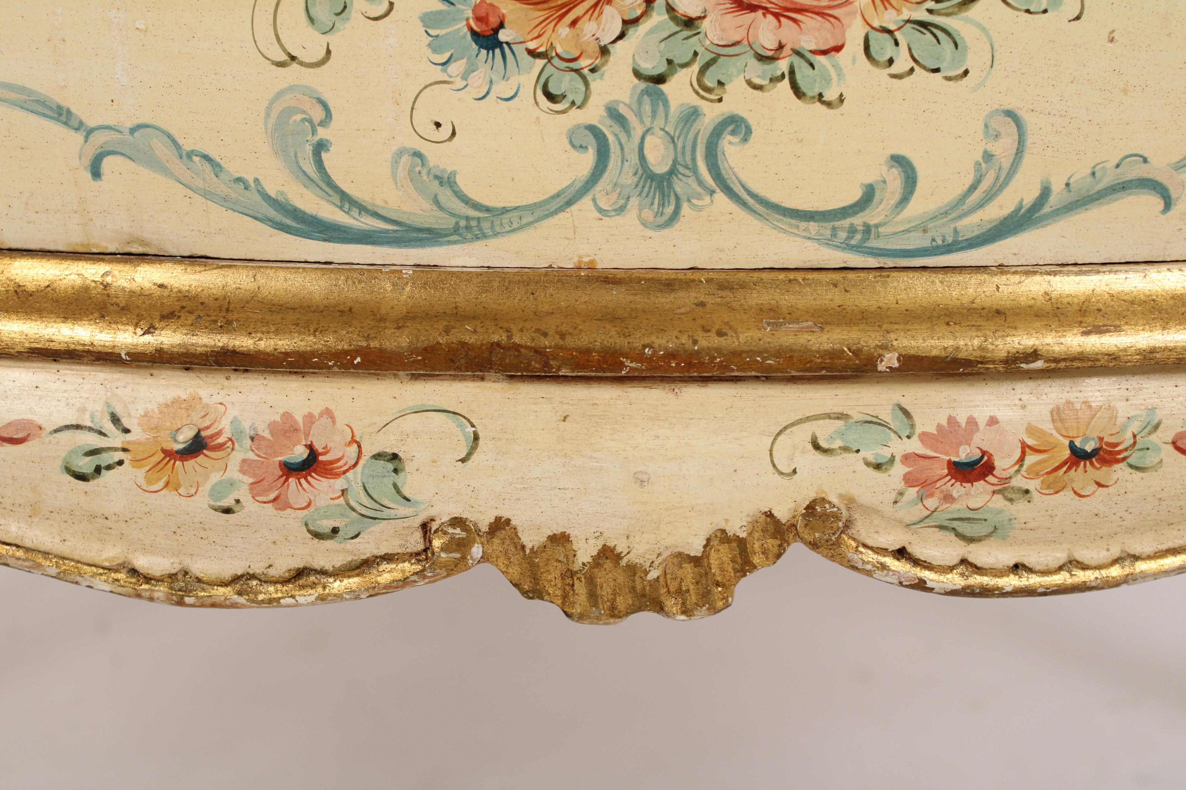 Italian Louis XV Style Painted Chest of Drawers 5
