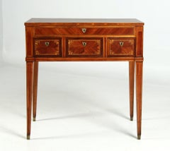 Italian Louis XVI Desk And Dressing Table With Fine Marquetry, circa 1800