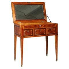 Italian Louis XVI Desk And Dressing Table With Fine Marquetry, circa 1800