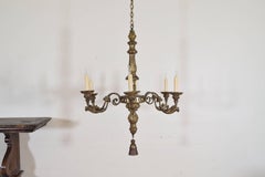 Italian Louis XVI Period Carved Mecca Six-Light Chandelier, Late 18th Century