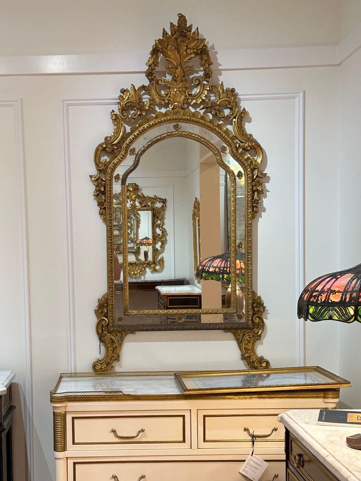 Italiano Specchi da parete grandi in stile Luigi XVI, Hollywood Regency, Italia anni '30 in vendita