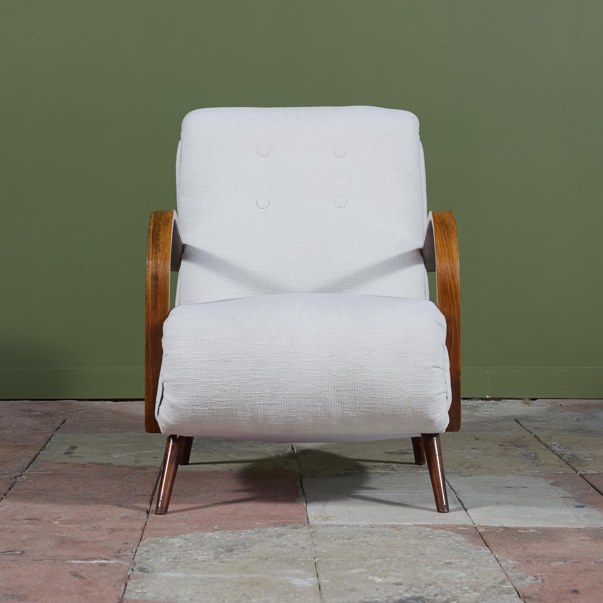 Mid-Century Modern Italian Lounge Chair Attributed to Paolo Buffa
