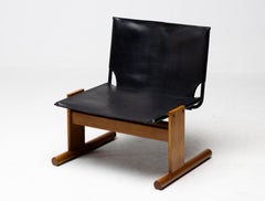 Sedia da salotto italiana di Afra & Tobia Scarpa, frassino marrone scuro, anni '60