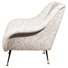 Italian Lounge Chair, Gigi Radice for Minotti, in Metaphores Bouclette