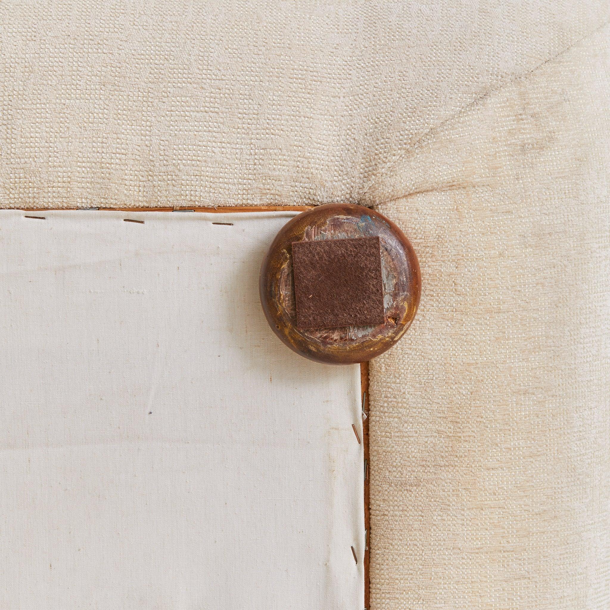 Italian Lounge Chair in Original Ivory Upholstery, 1970s - 2 Available en vente 4