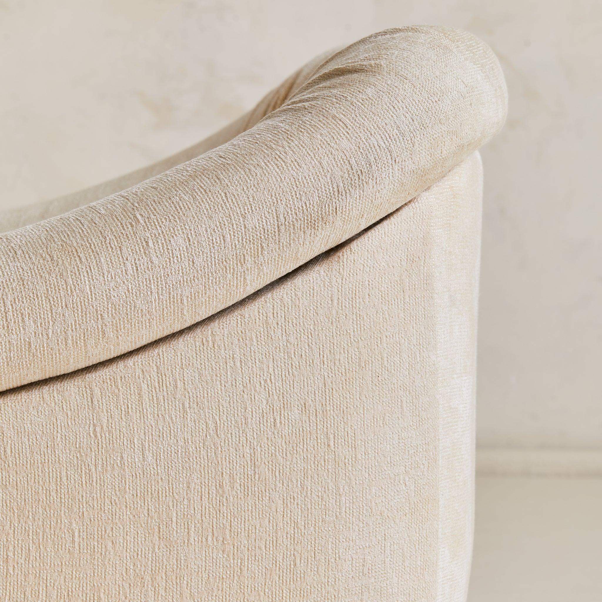 Italian Lounge Chair in Original Ivory Upholstery, 1970s - 2 Available en vente 1
