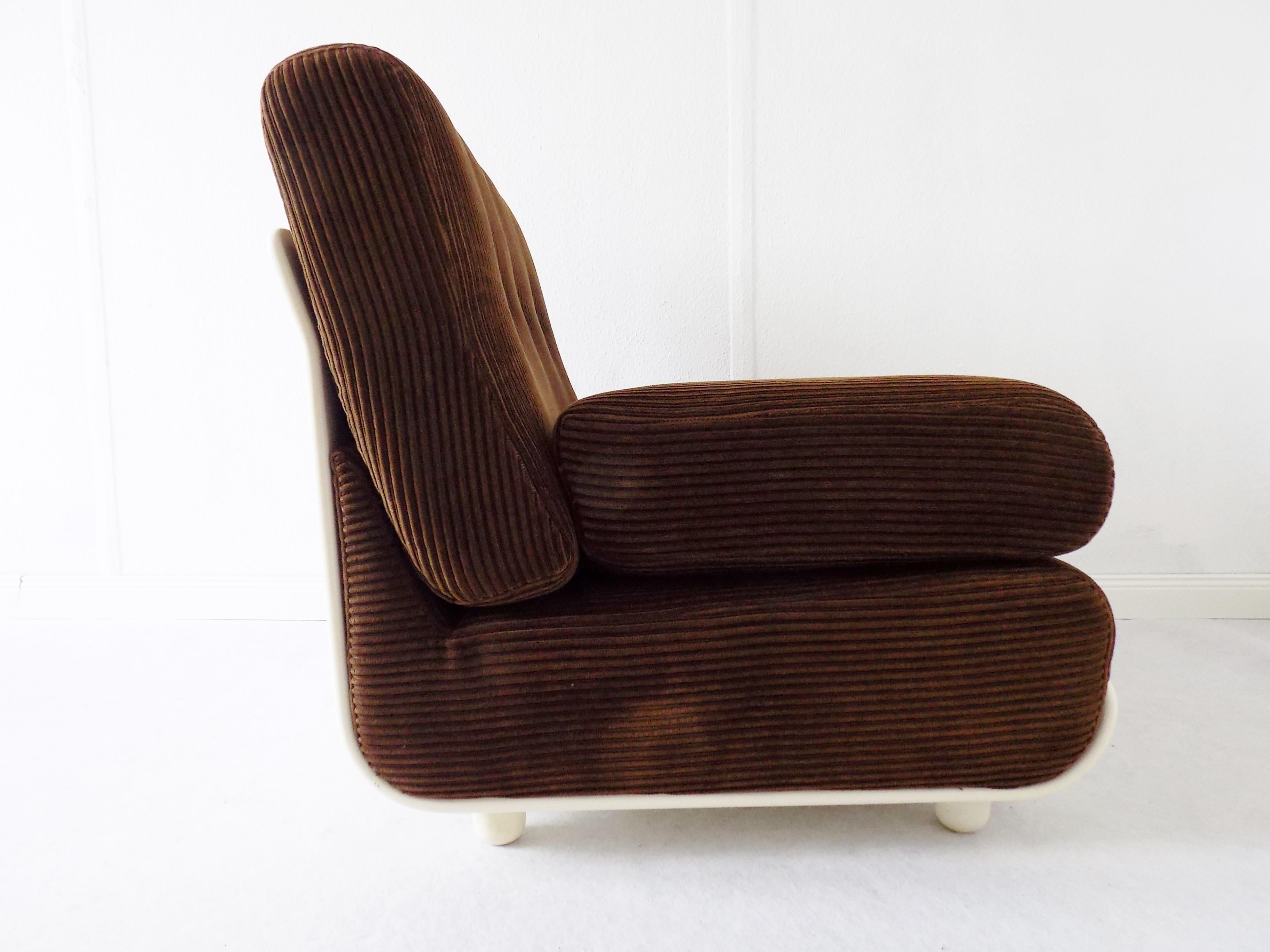 Italian Lounge Chair Set in the Style of Mario Bellini C&B Italia, Midcentury For Sale 3