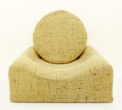 Italian Lounge Chair with Adjustable Cushion