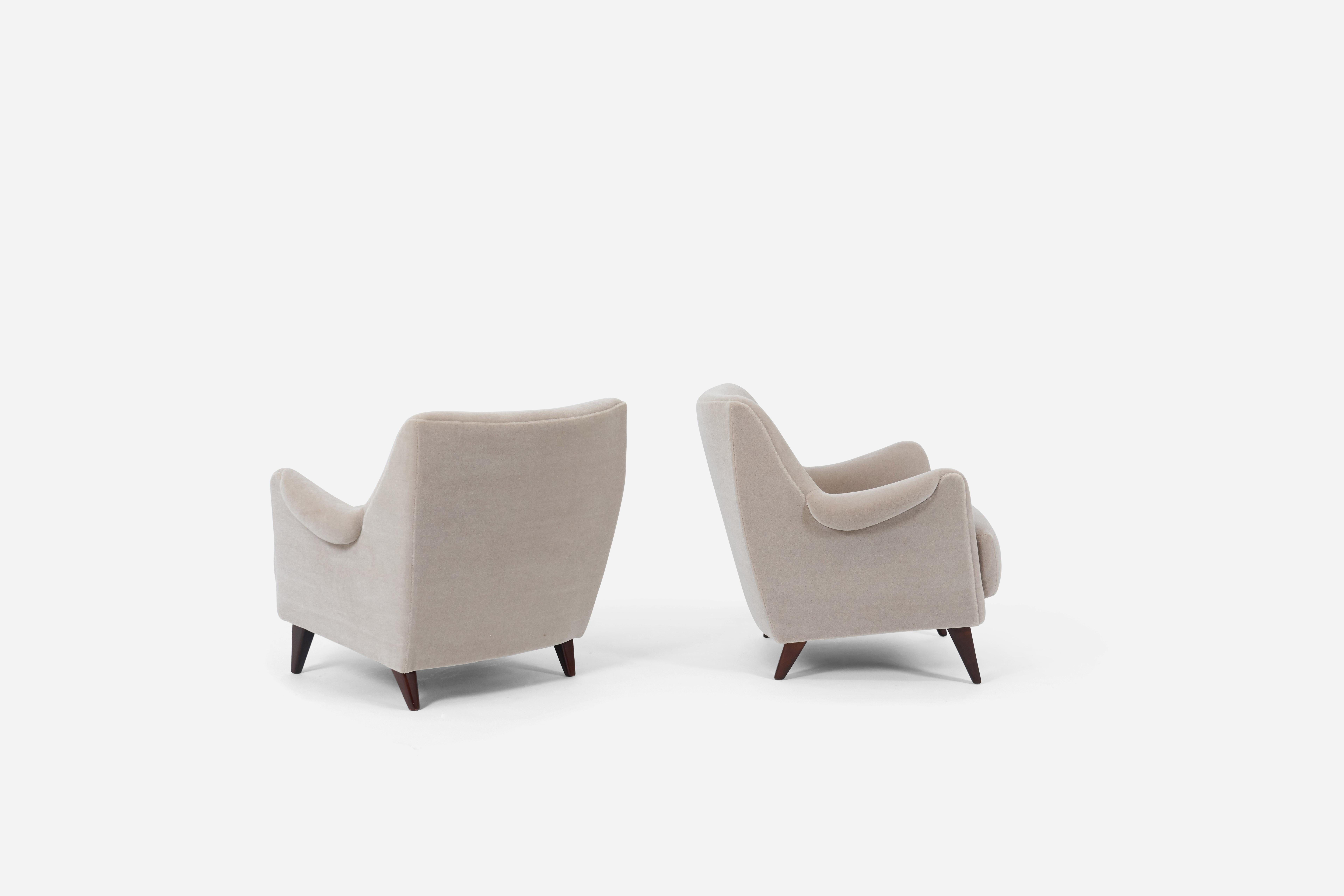 Italian Lounge Chairs, 1950s 1