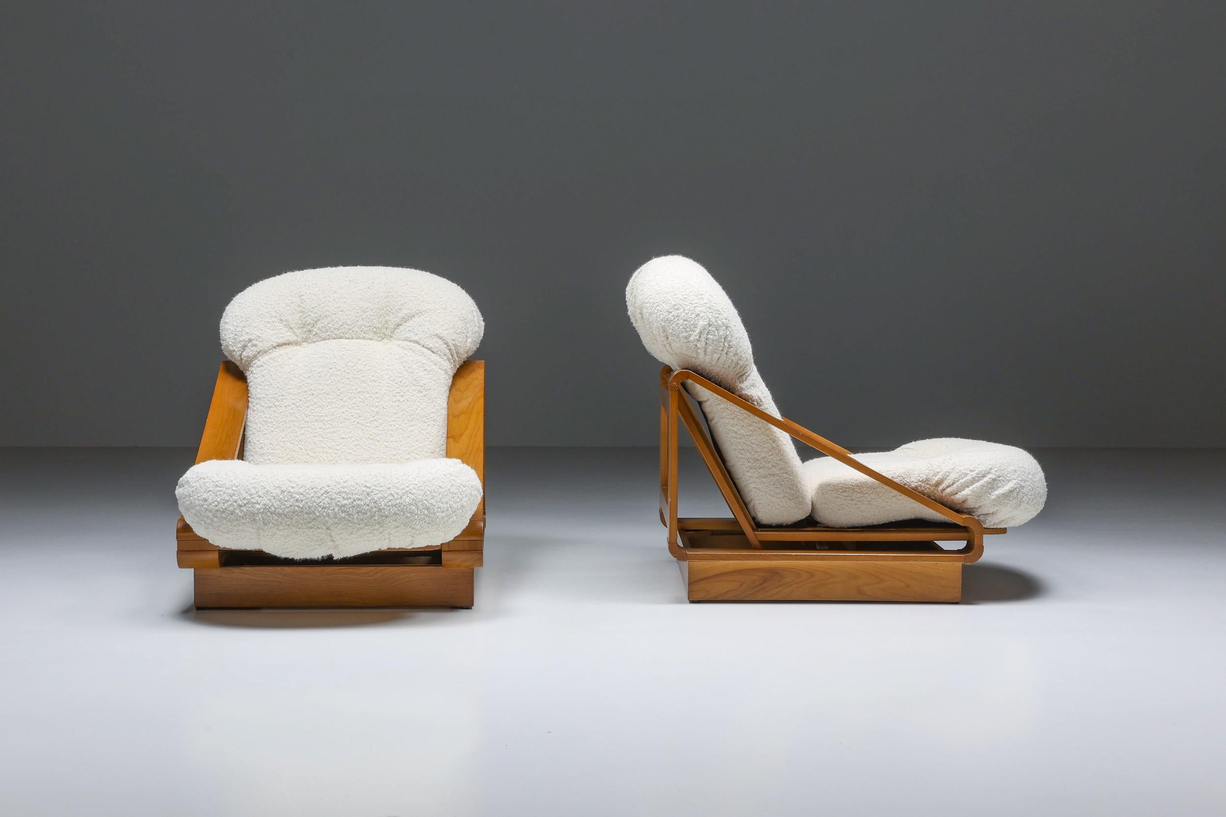Italian Lounge Chairs by Renato Toso & Roberto Patio for Stilwood, 1960's In Excellent Condition In Antwerp, BE