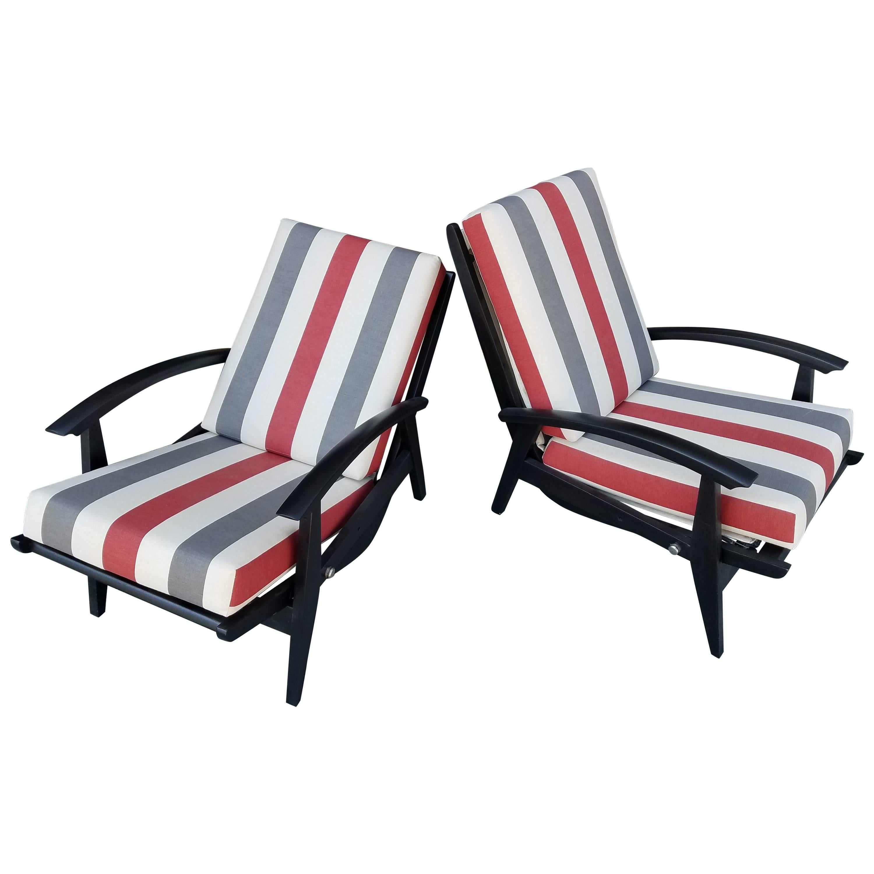Italian Lounge Chairs for the Sorrento Hotel in Capri For Sale