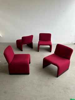 Sillas de salón italianas al estilo de la silla "Alky" de Giancarlo Piretti, años 70