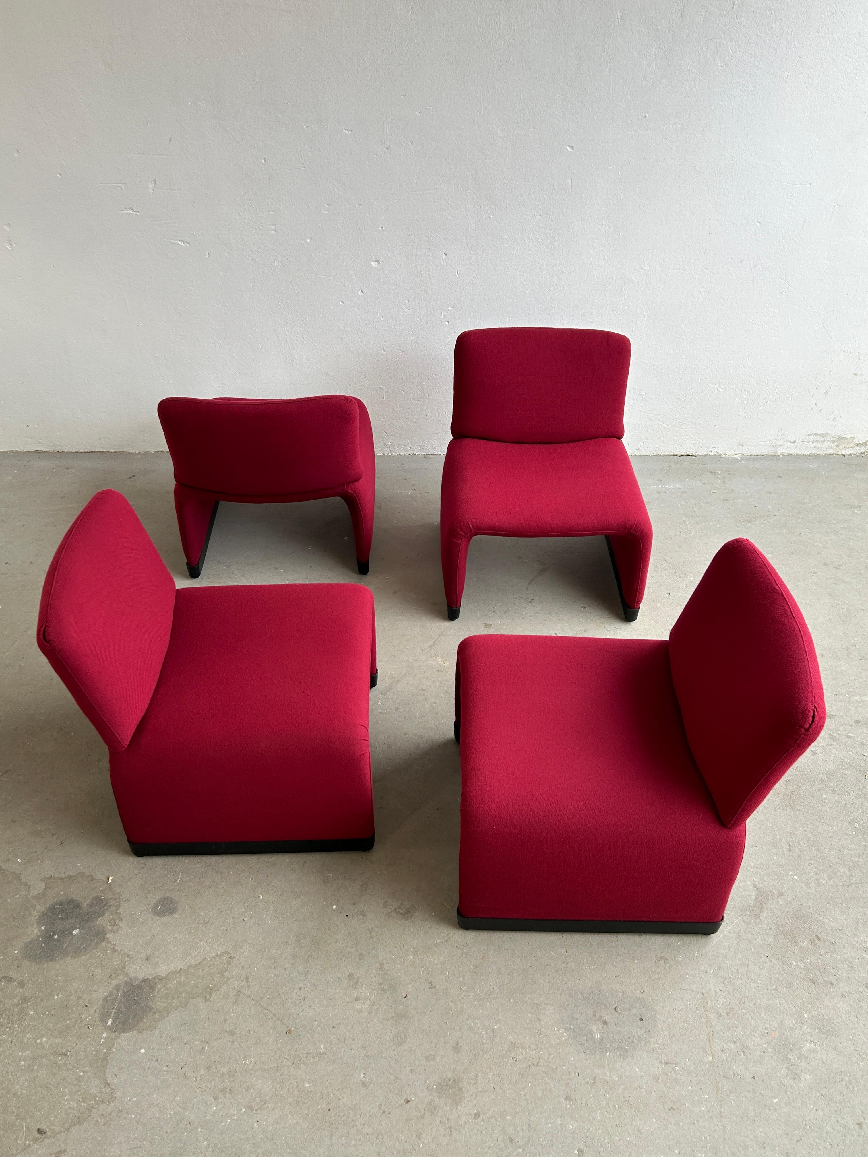 Italian Lounge Chairs in Style of 'Alky' Chair by Giancarlo Piretti, 1970s In Good Condition In Zagreb, HR