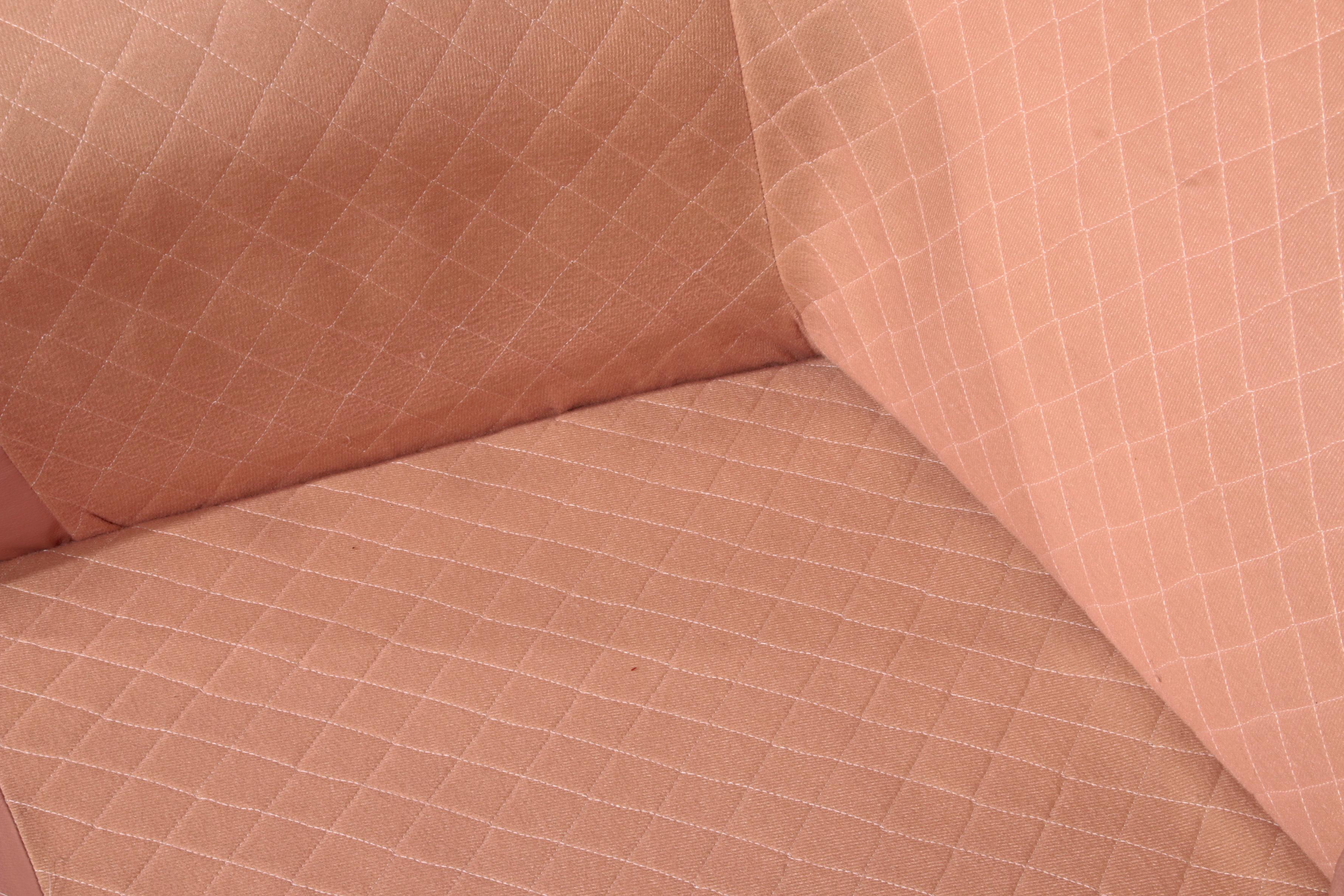 Italienisches Lounge-Set - 4 Pieces aus rosa Leder (1970er Jahre) im Angebot 11