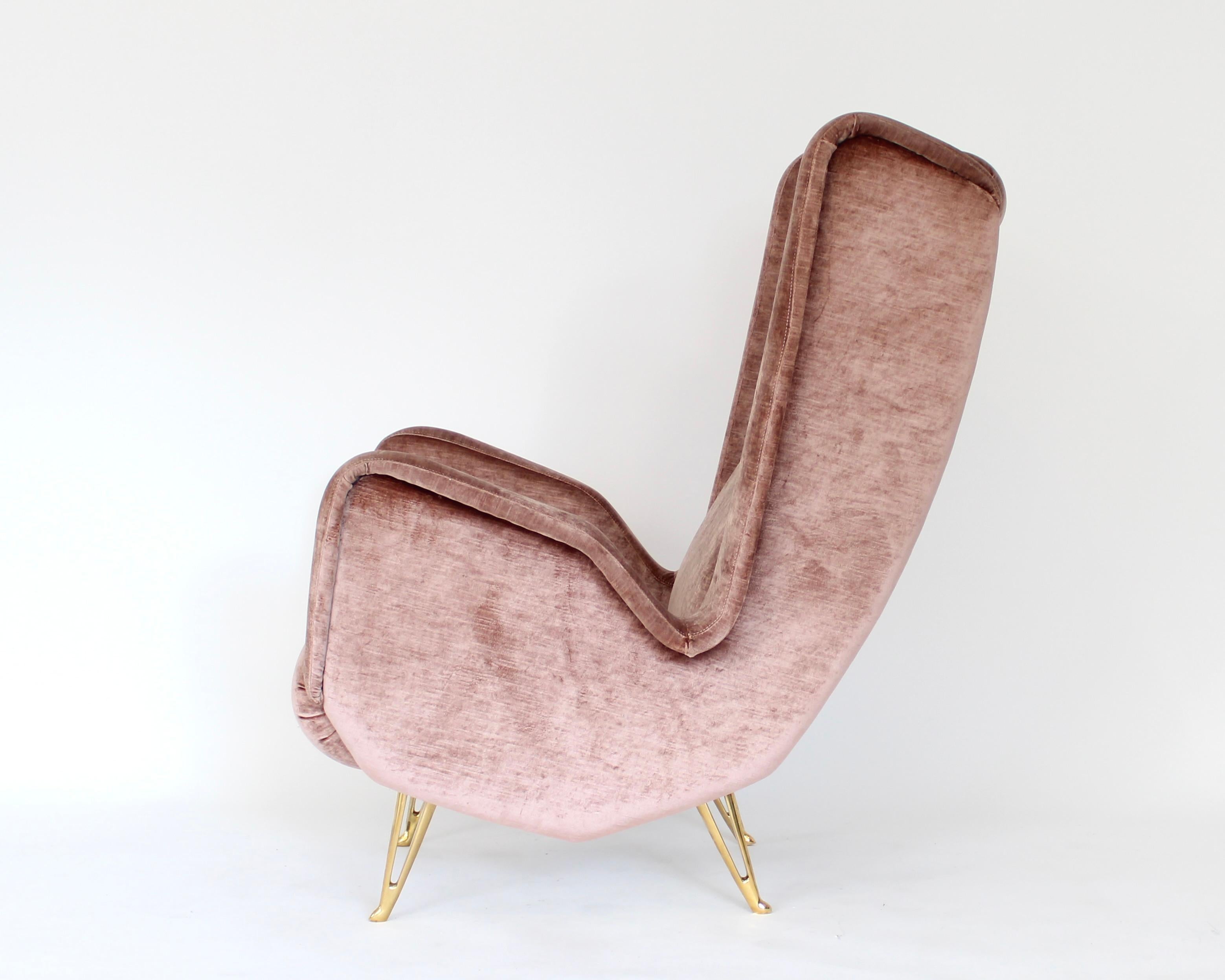 Chaise longue italienne attribuée à Gio Ponti ISA Bergamo, Italie en vente 4