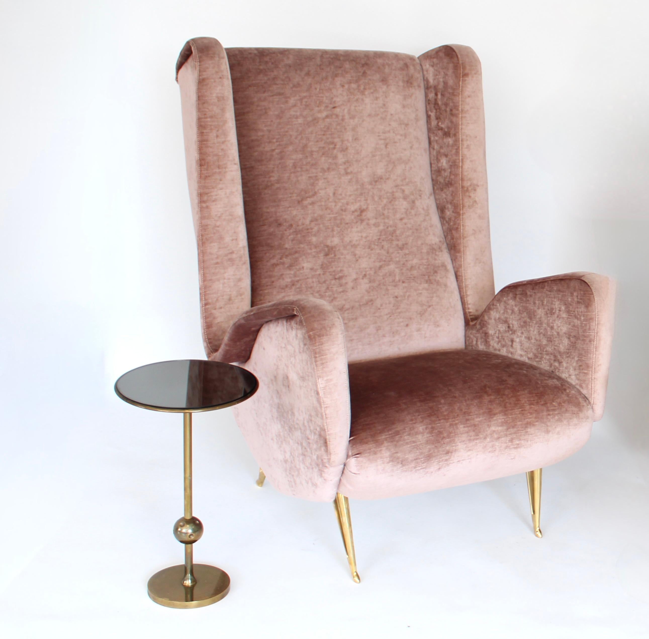 Laiton Chaise longue italienne attribuée à Gio Ponti ISA Bergamo, Italie en vente