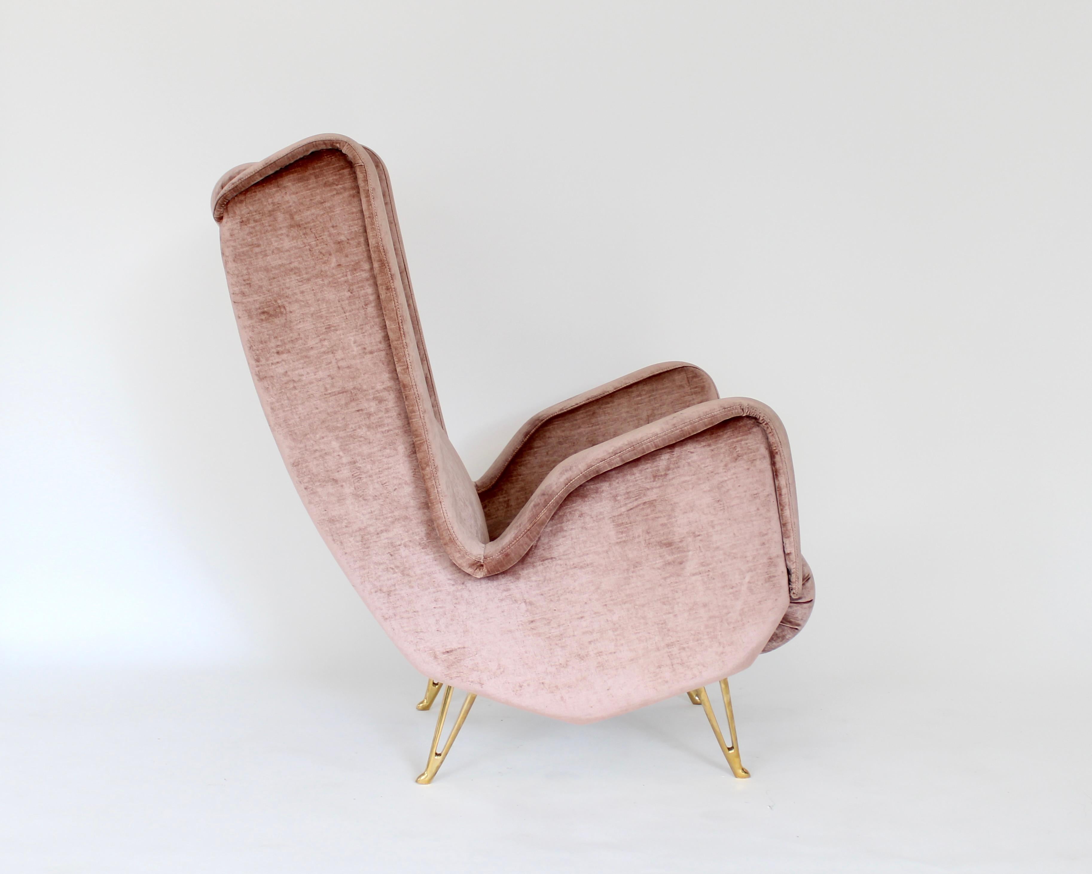 Chaise longue italienne attribuée à Gio Ponti ISA Bergamo, Italie en vente 2