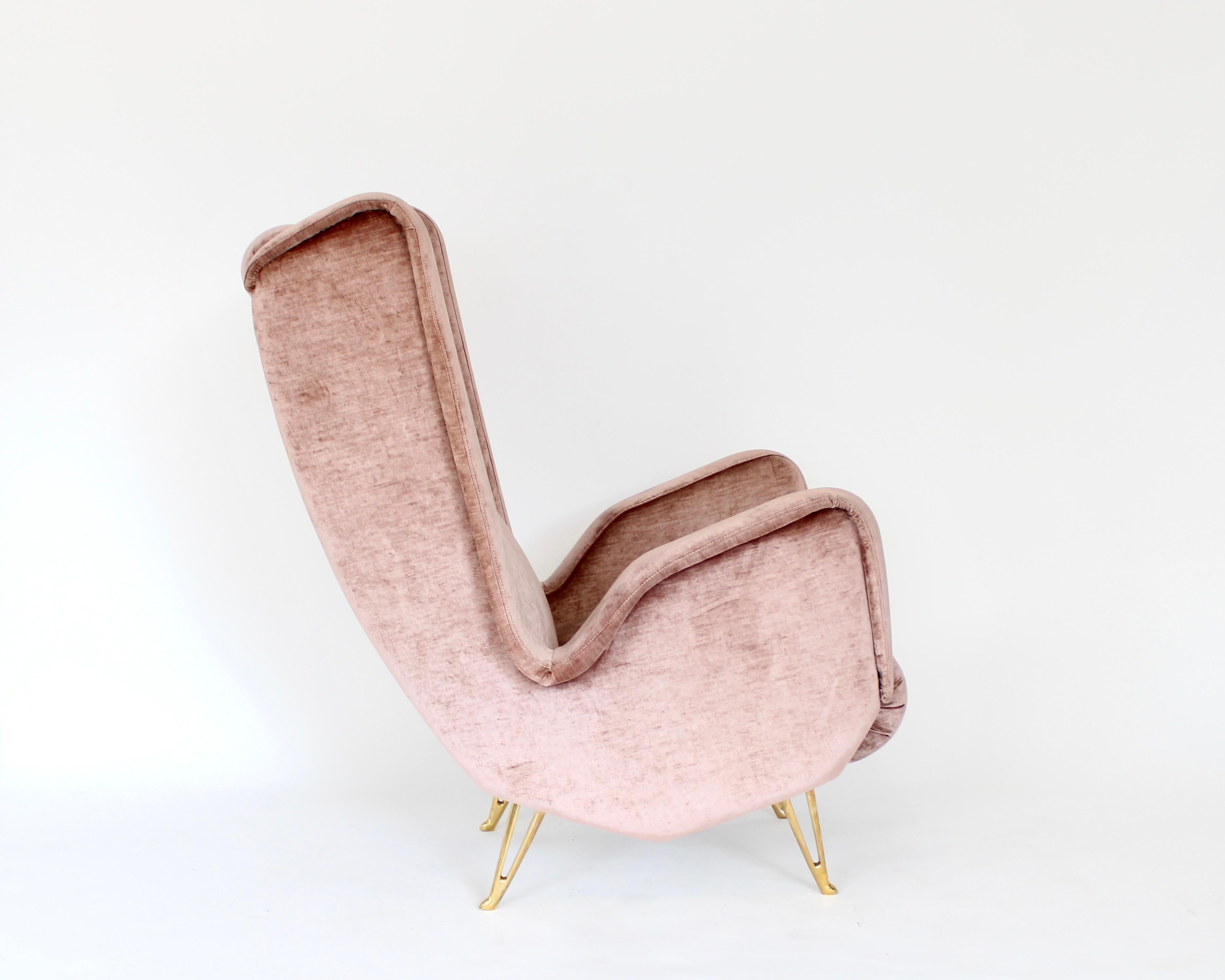 Chaise longue italienne attribuée à Gio Ponti ISA Bergamo, Italie en vente 3