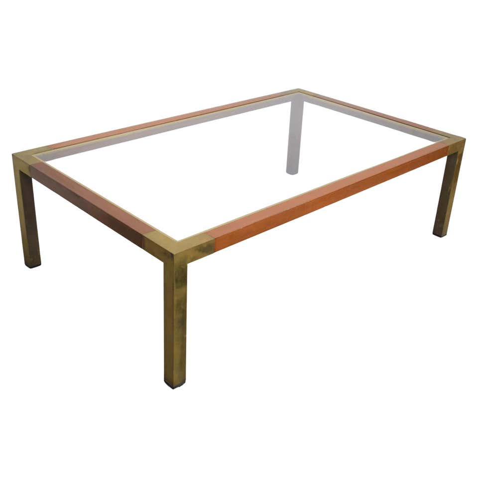 1970s Modern Brutalist Wooden Low Cocktail Table, Floating Platform ...