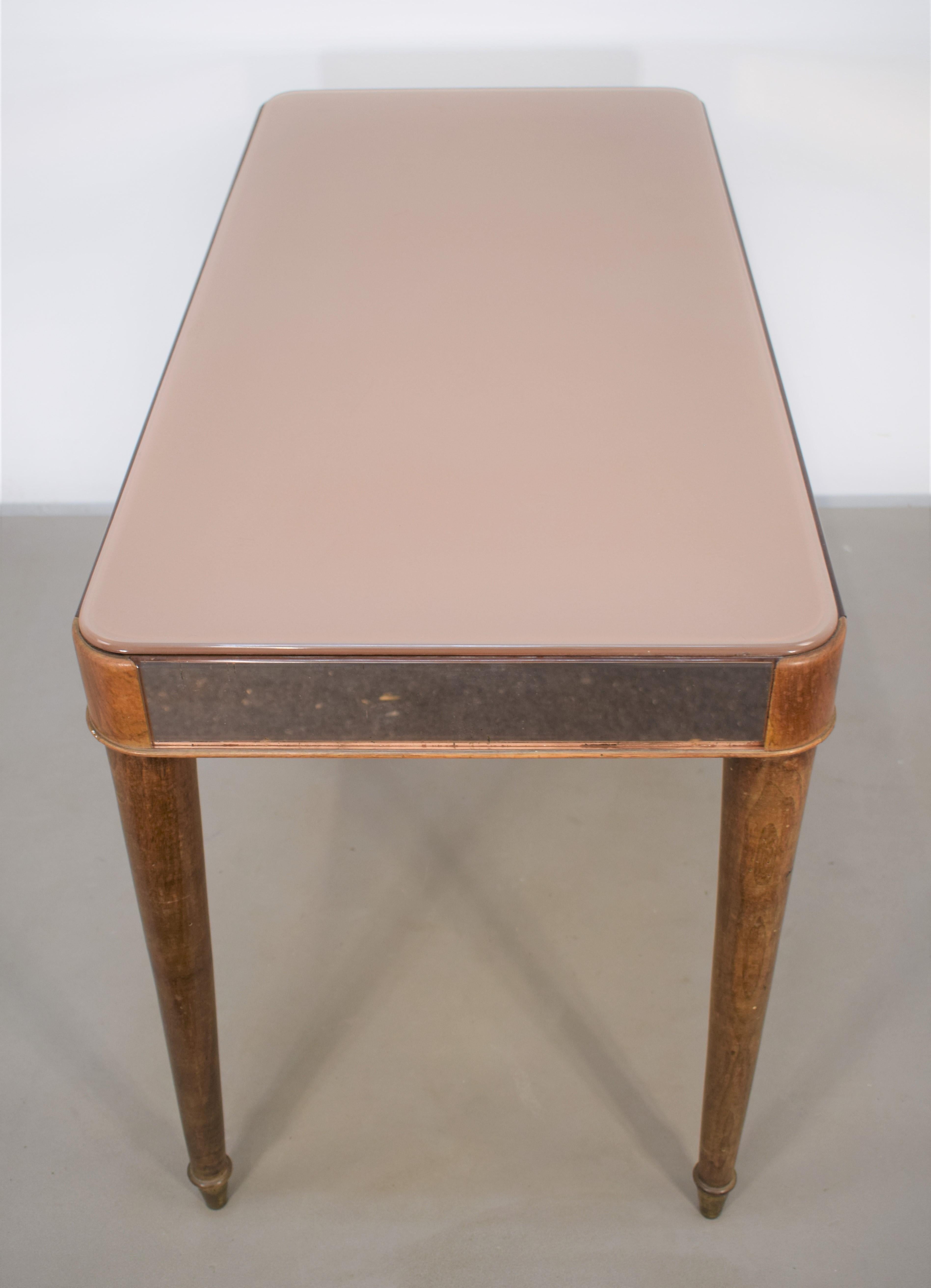 Italian Low Table by Fontana Arte, in the Style of, 1950s In Good Condition For Sale In Palermo, PA