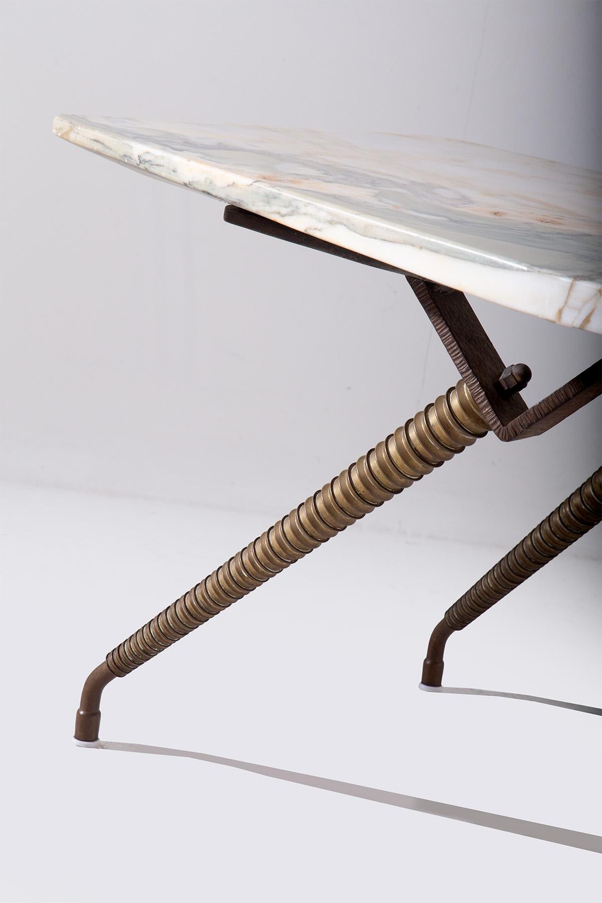 Mid-Century Modern Italian Low Table in Onyx
