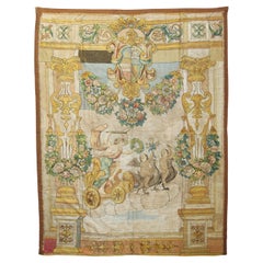Large Italian Luca, Poly-Chrome Silk Pictorial Embroidery Circa 1770