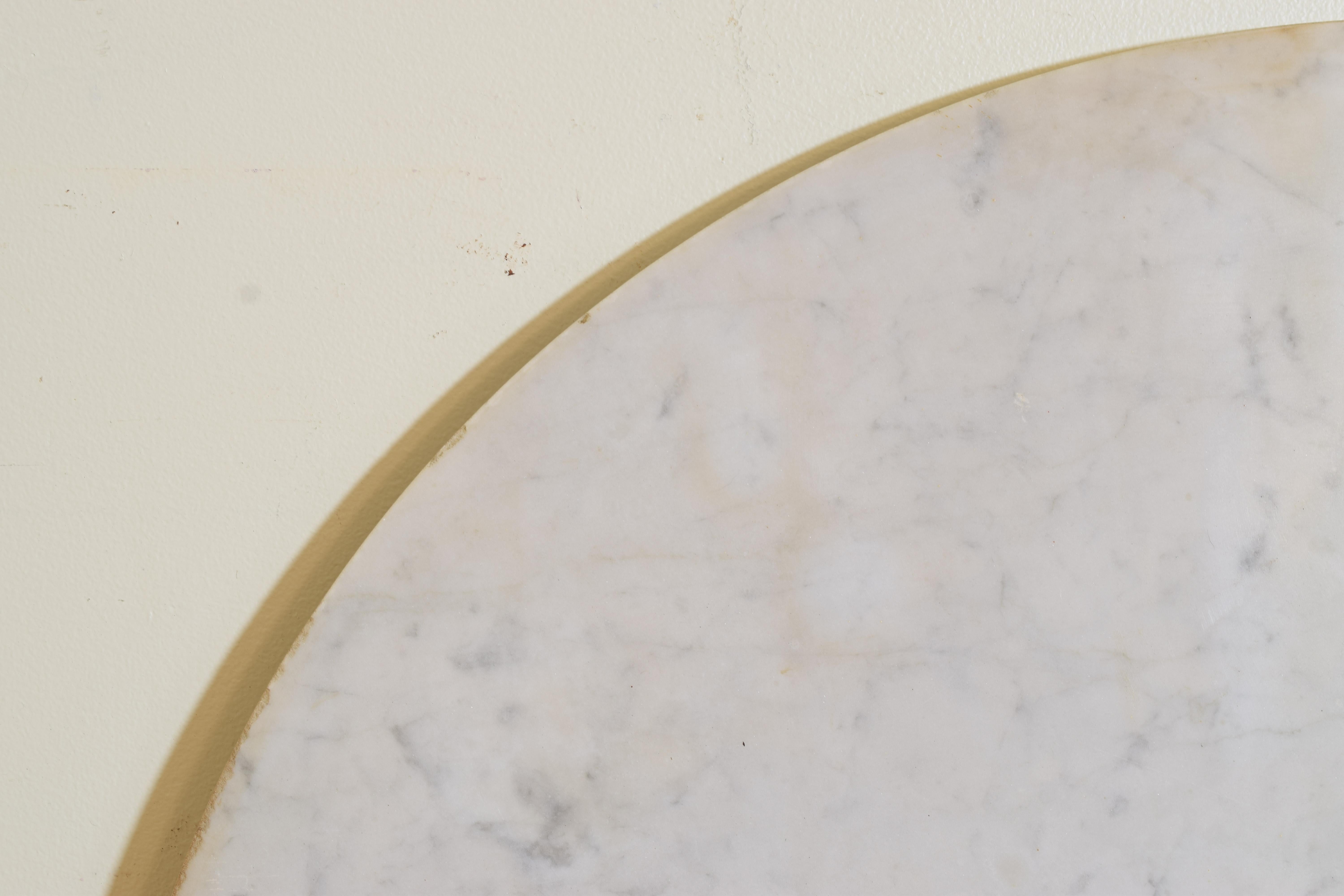 Italiano, Sicilia, Tavolo da centro Impero, Noce e legno dorato ed ebanizzato, piano in marmo in vendita 6