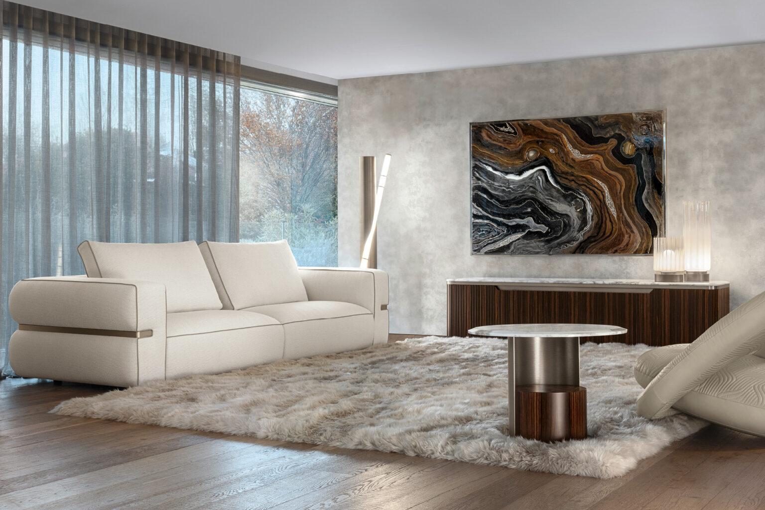 Art déco Canapé 3 places Luxor italien en vente