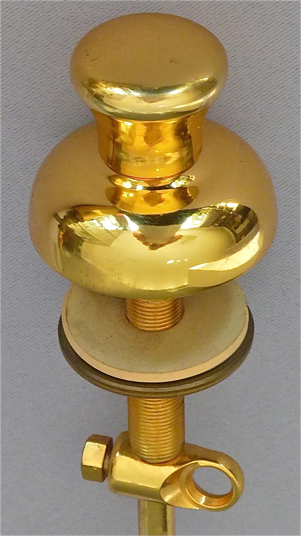 Italian Luxus Zazzeri Gilt Brass Bathroom Fixture Set of 30, 1970-80 Vintage For Sale 10