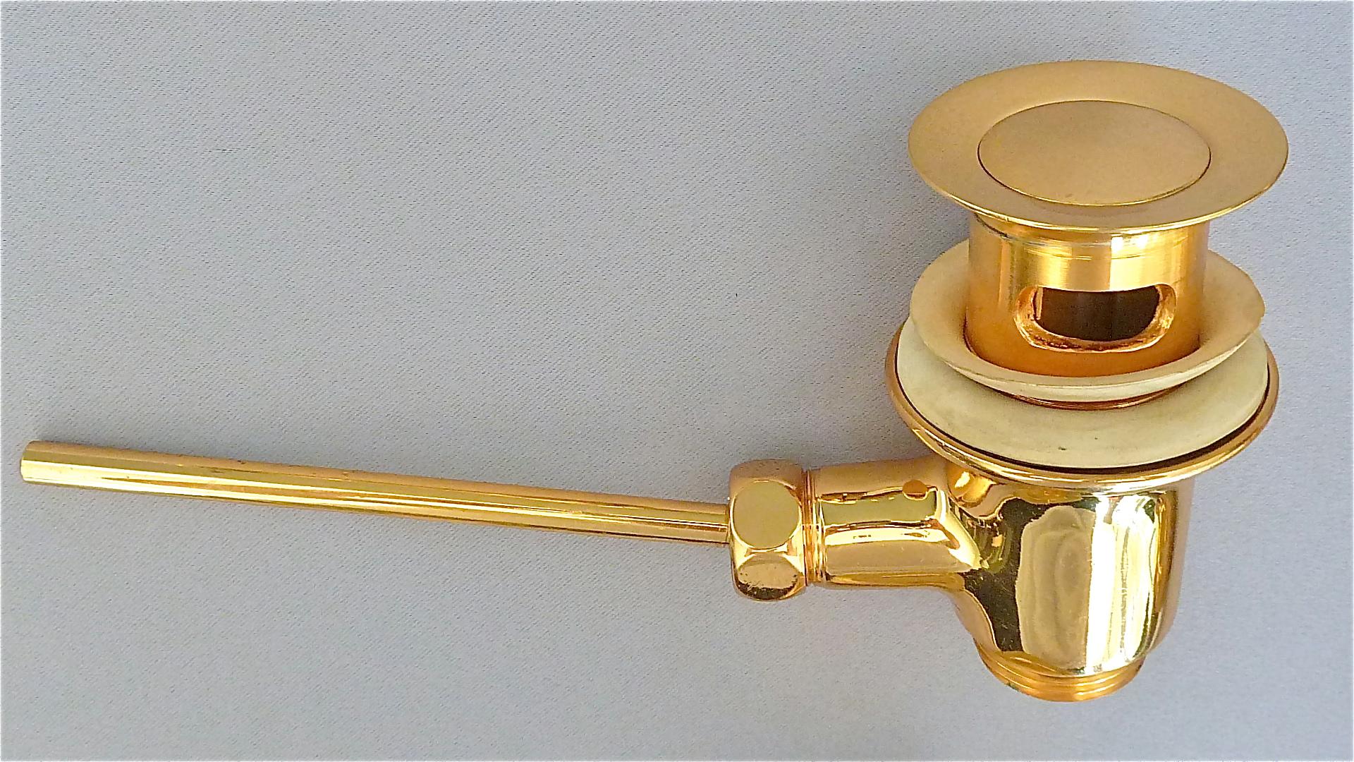 Italian Luxus Zazzeri Gilt Brass Bathroom Fixture Set of 30, 1970-80 Vintage For Sale 1