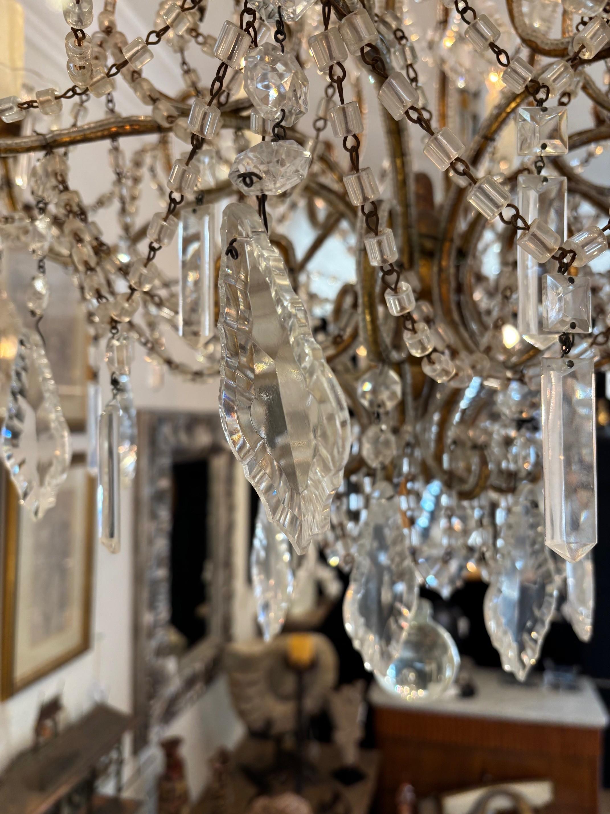 Araña italiana de cristal con cuentas de Macarone en venta 4