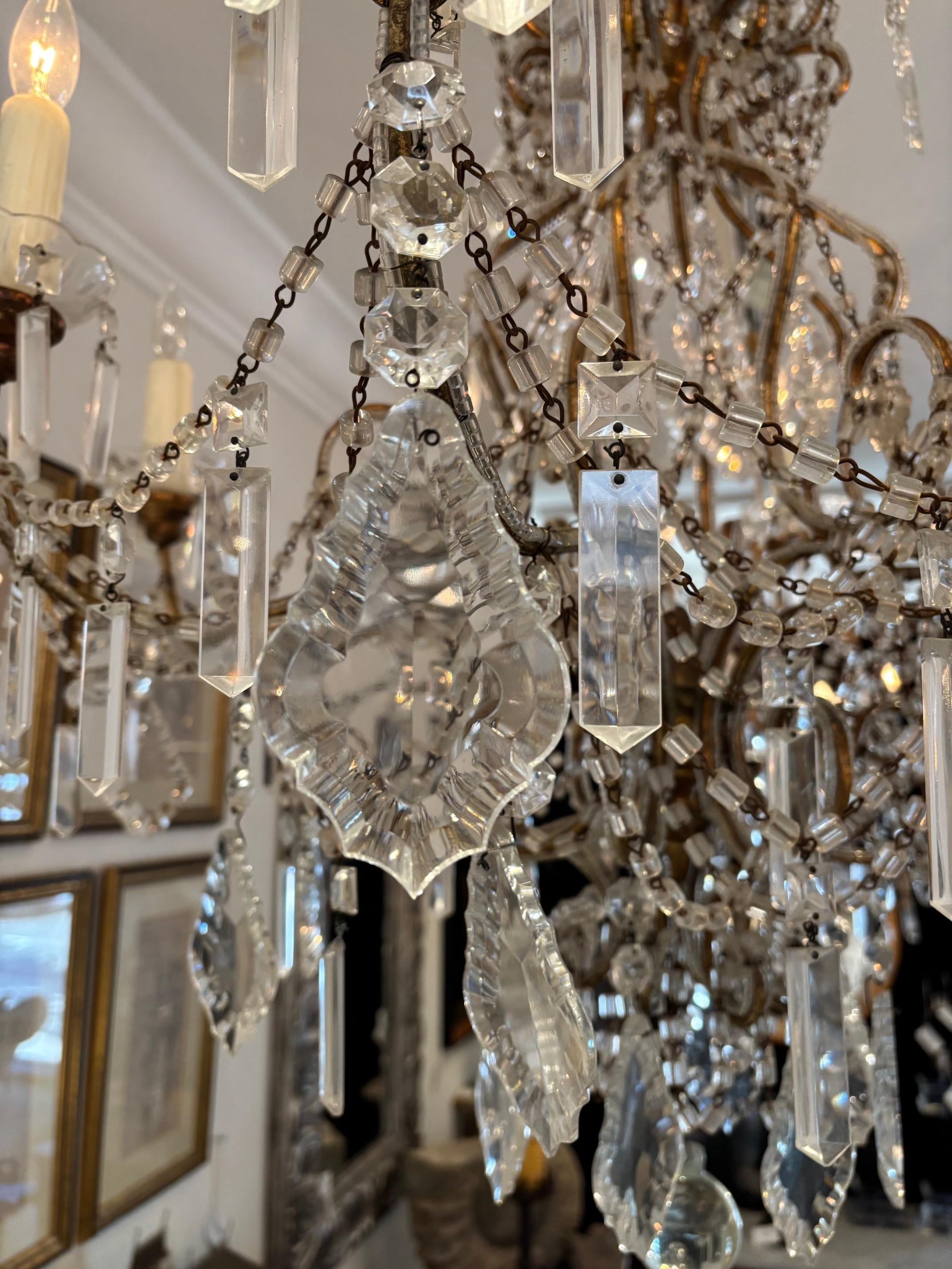 Araña italiana de cristal con cuentas de Macarone en venta 5