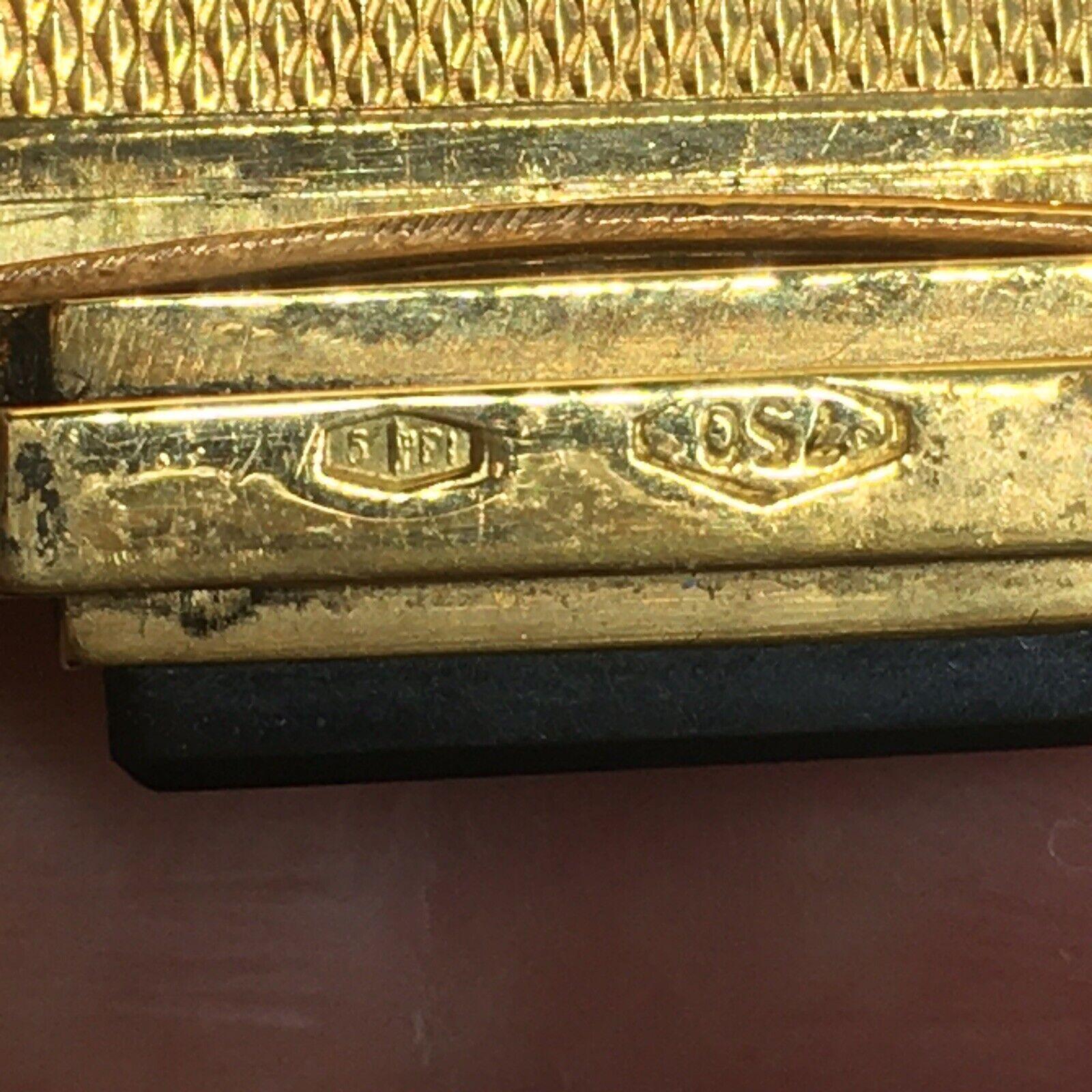 Women's or Men's Italian Made 18K Gold 1940s Engine Turned CIGARETTE CASE Box 161.6 Gram For Sale