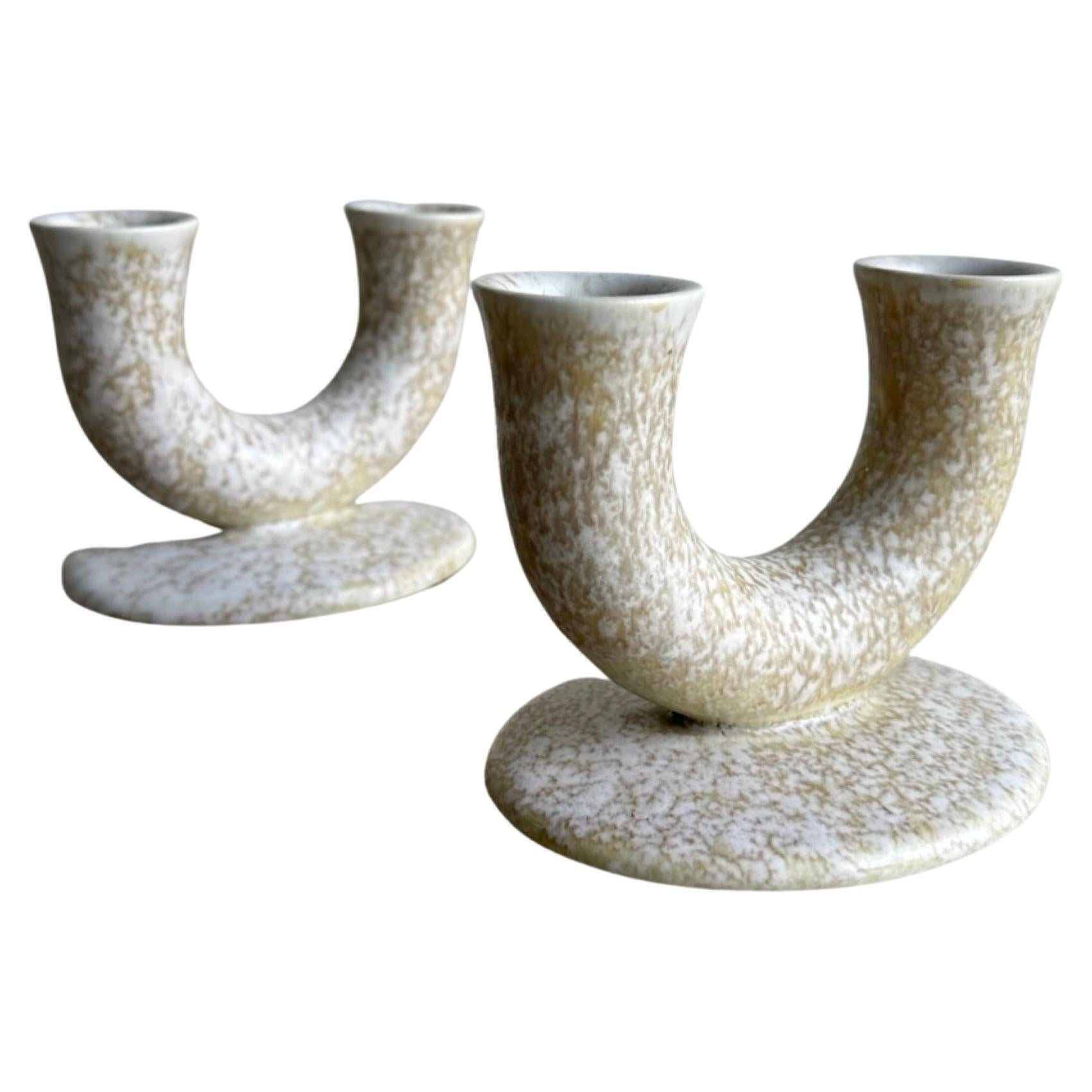 Bougeoirs en céramique de fabrication italienne