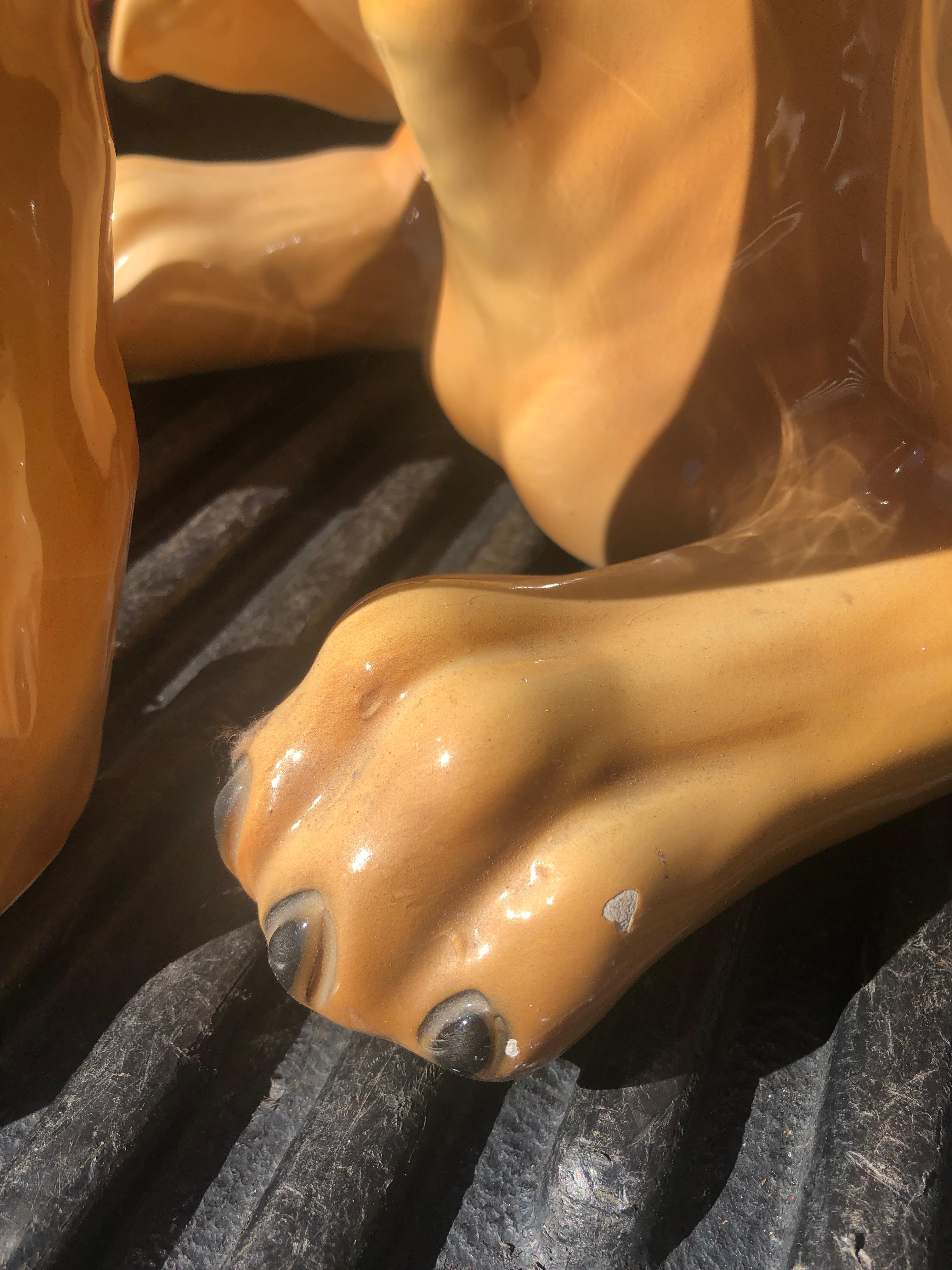 Italian Made Ceramic Dog For Sale 6