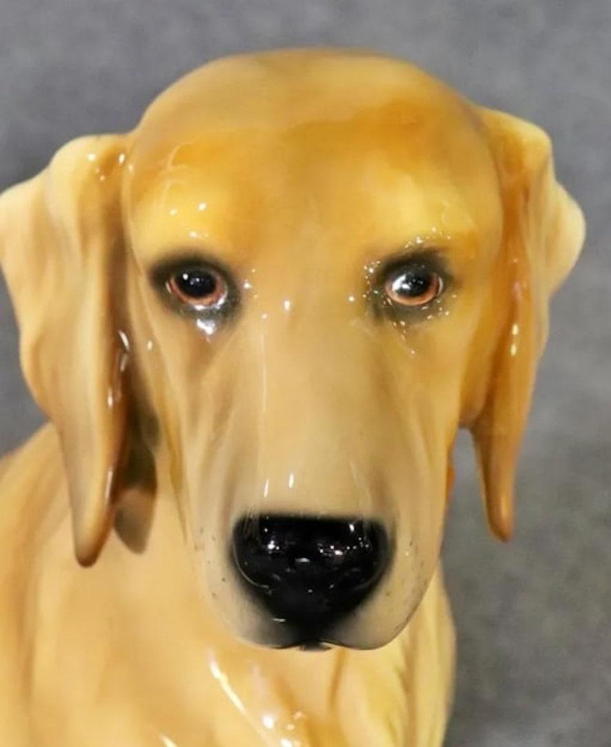 Vintage sculpture of a golden retriever. Made in Italy with stamp.
Please confirm location NY or NJ.