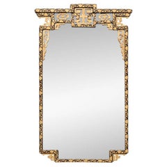 Espejo Lacado Dorado Estilo Chino Fabricado en Italia