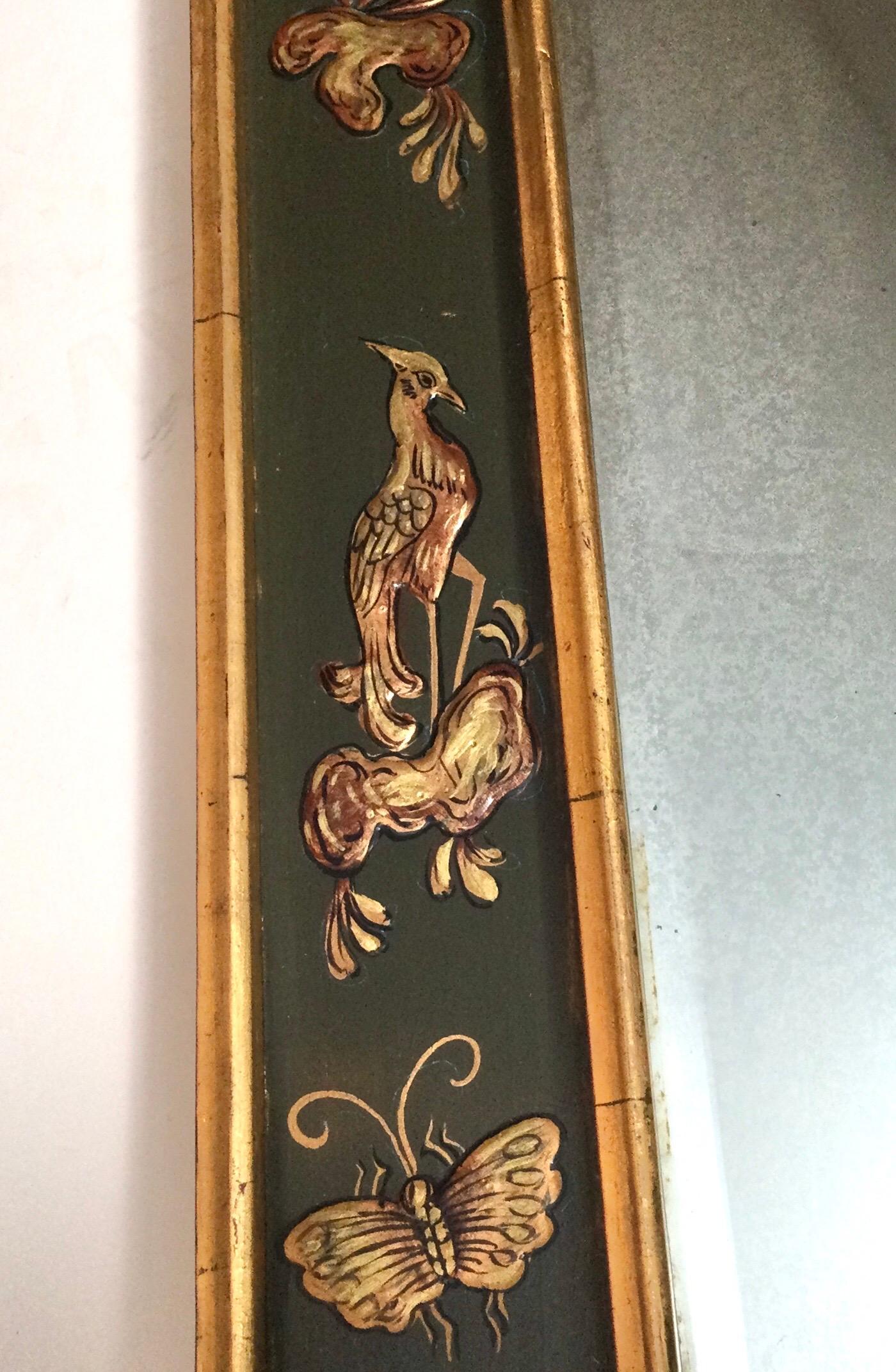 Mirror Italian Made Chinoiserie Style For Sale
