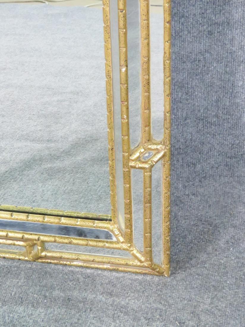 Late 20th Century Italian Made La Barge Multi Faceted Gilded Neoclassical Wall Mirror
