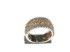 Italian Made Ring with 92 Diamonds 1.04 Carat