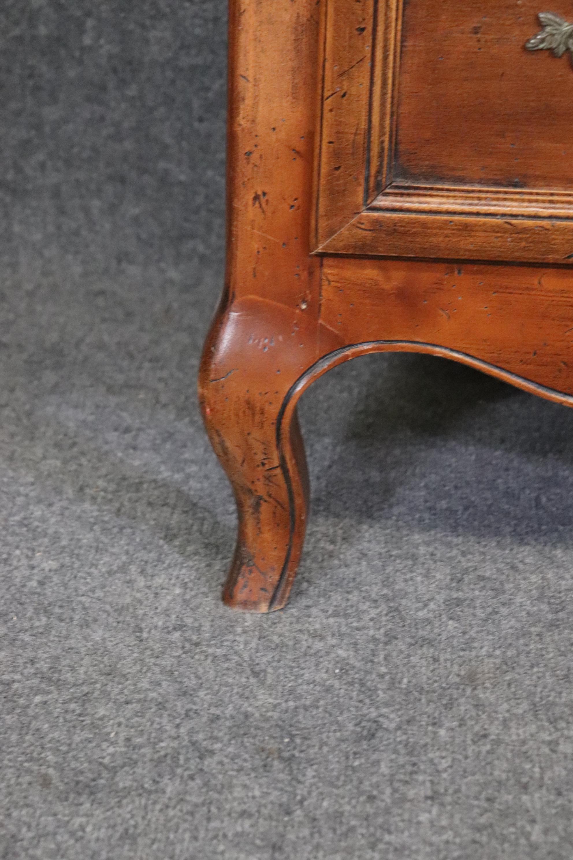 Mid-20th Century Italian-Made Walnut French Louis XV Style Secretary Desk For Macys 