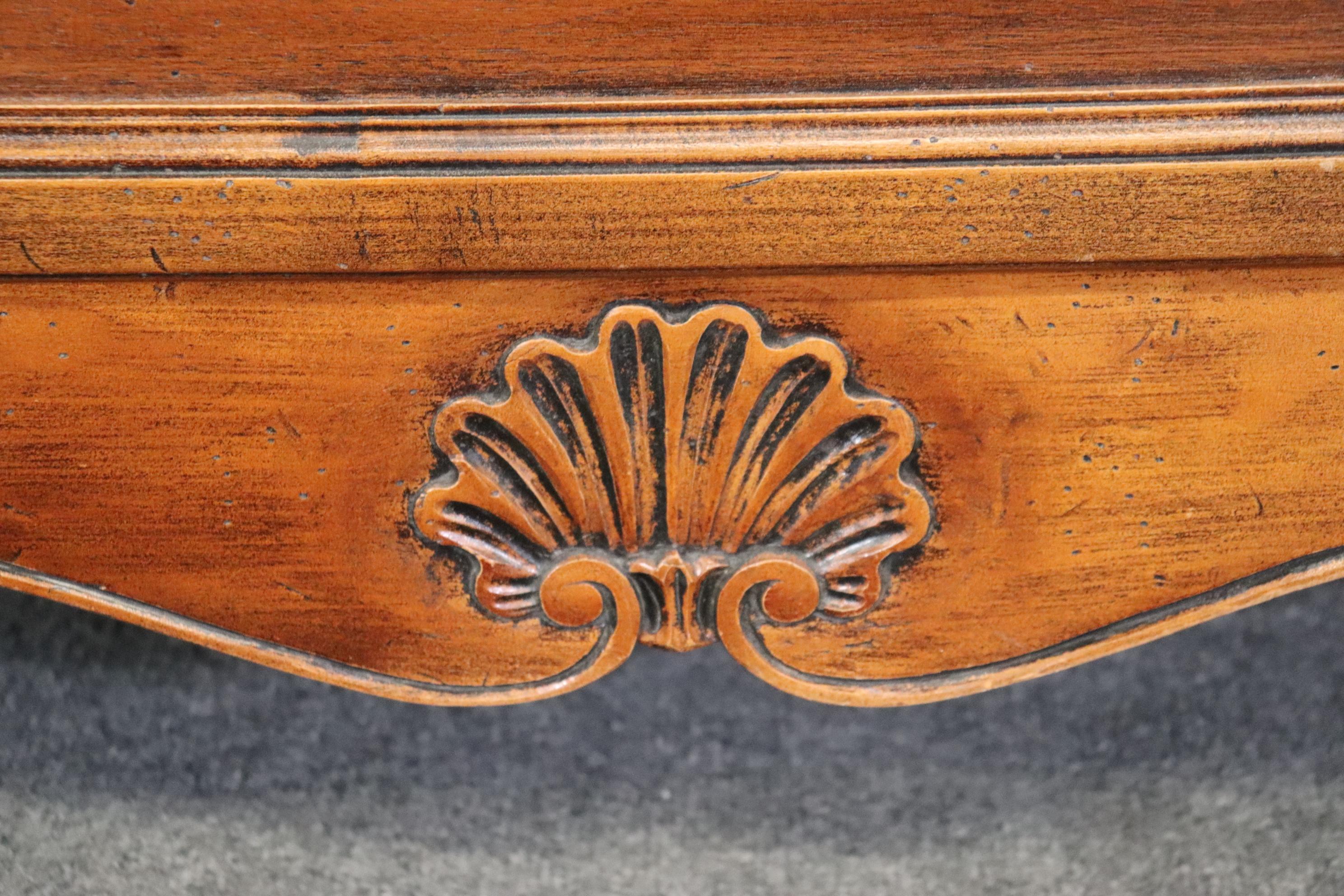 Italian-Made Walnut French Louis XV Style Secretary Desk For Macys  2