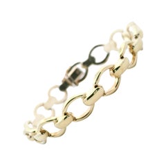 Bracciale A Link in Oro Giallo Made in Italy